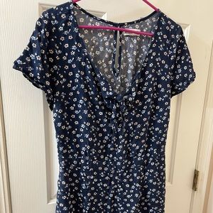 Floral hollister romper